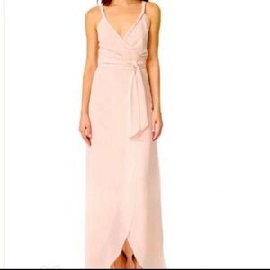 Ceremony by Joanna August Bridesmaid Wrap Dress in Blush